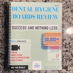 BRAND NEW Student RDH board review book